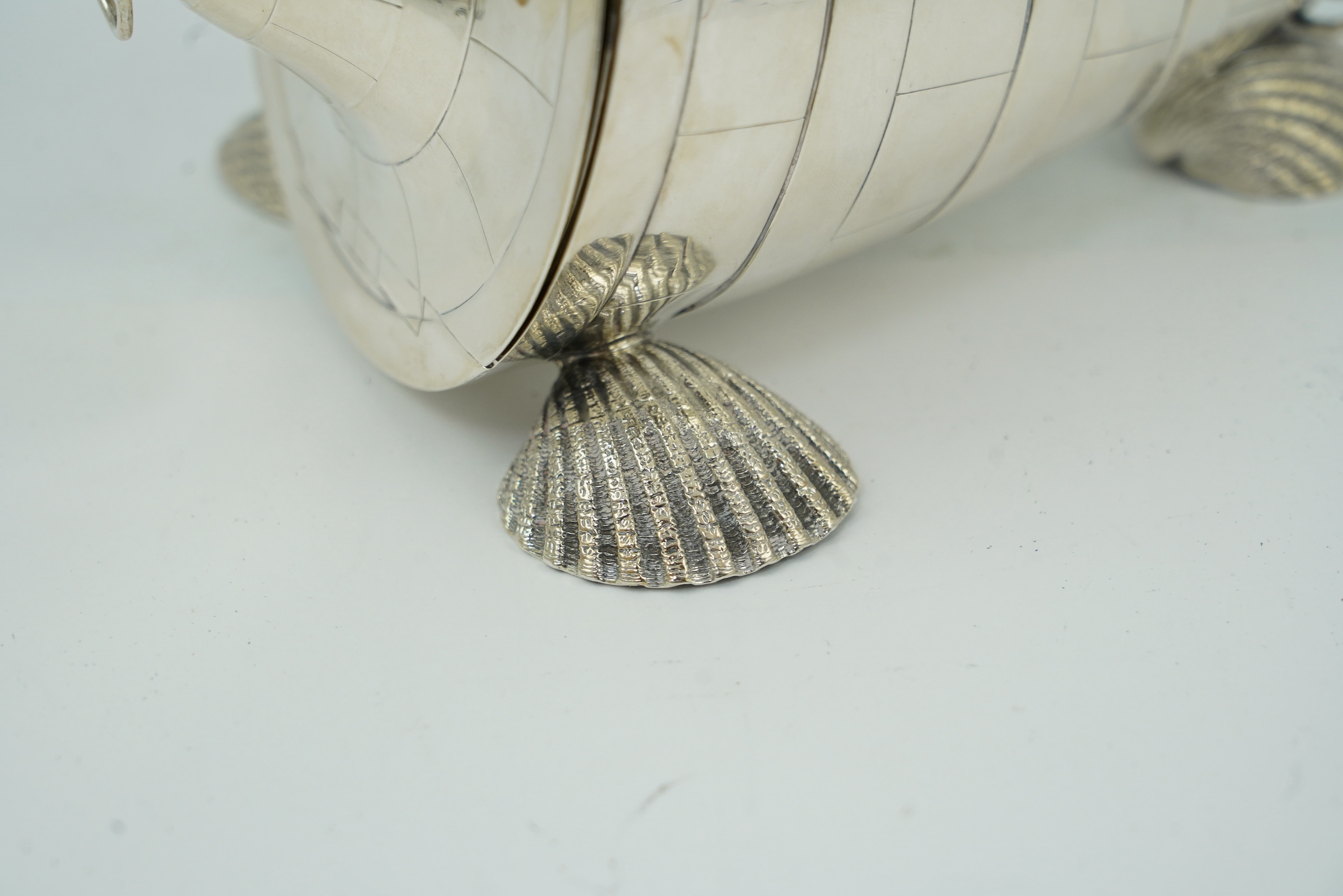 A Victorian novelty silver spoon warmer, modelled as a buoy, by Atkin Brothers